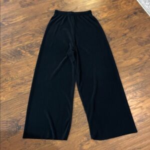 VTG Vintage COIN Black Pleated Women High Waisted very Wide Leg Pants medium